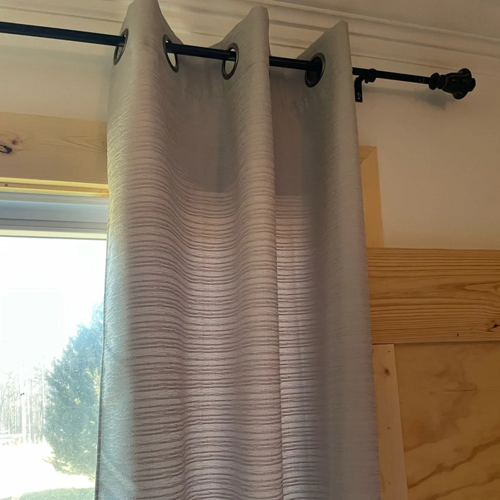 Elegant Gray Curtain Panel Black Out ( Two Panels)